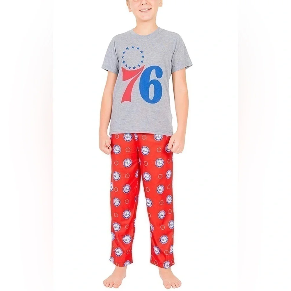 Ultra Game NBA Boy's 2 Piece PJs Lounge Pants & Tee Set Boys Size M (8)